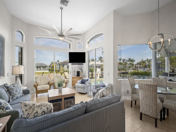 Marco Island Beautiful 3 Bedroom Home with Pool & Canal View